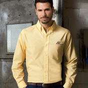 UltraClub Men's Tall Classic Wrinkle-Free Long-Sleeve Oxford