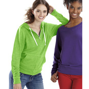 LA T Junior Zip Front Hoodie