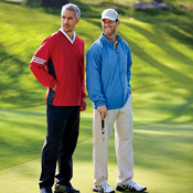 Men's ClimaLite&reg; Color Block V-Neck Windshirt