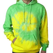 Adult Fluorescent Tie-Dyed Pullover Hoodie
